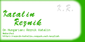 katalin reznik business card